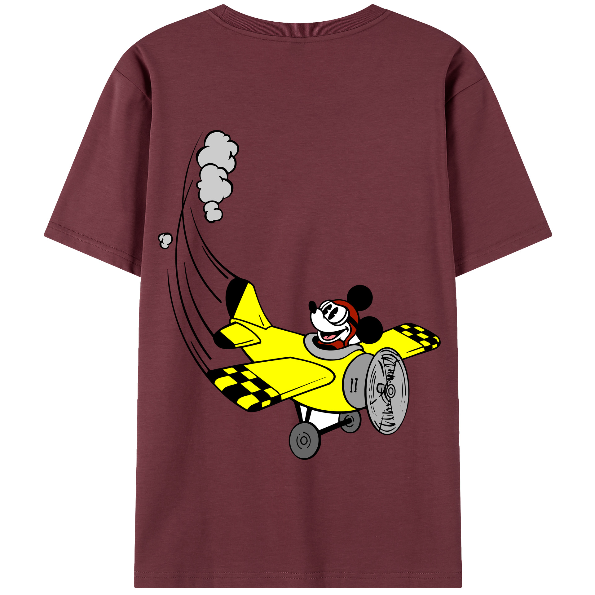 （画像用） ミッキーマウス Mickey Mouse 綿100％半袖Tシャツ（背面プリント）